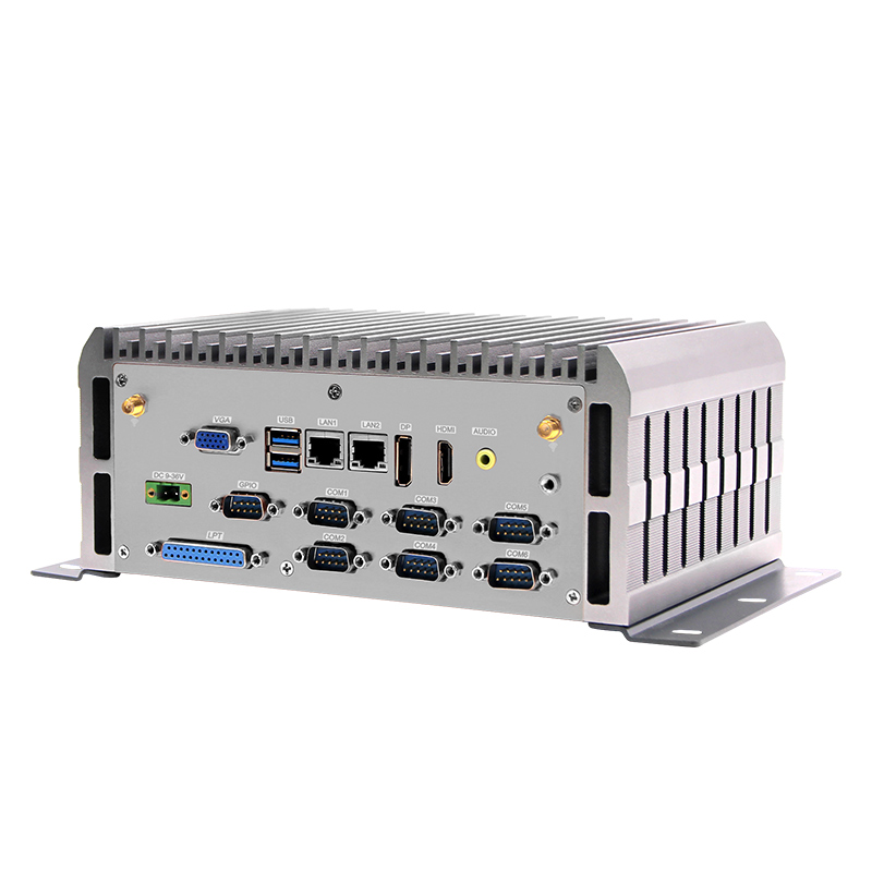 4代桌麵式處理器 4200M係列雙網六串口無風扇香蕉视频黄版整機（Q-BOX-H1）